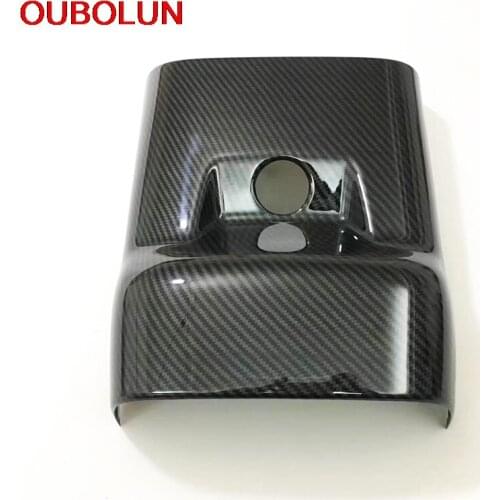 OUBOLUN Car Styling For Volvo XC60 2018 2019 ABS Armrest Box Kick-proof Decorative Sequins Rear Cigarette Lighter Decoration
