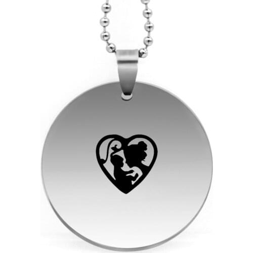 Ufine jewelry dad gift pendant army card dad I pick you as best dad stainless steel customed necklace N4458