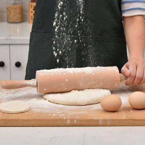 Solid Wood Rolling Pin Kitchen Accessories Gadgets Home Supplies Baking Accessories Kitchen Tools Simple Household Items