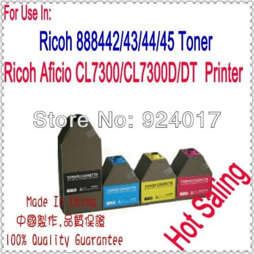 Compatible Ricoh Aficio CL7300 CL7300D CL7300DL CL 7300 CL-7300 Copier Toner Cartridge,888442 888443 888444 888445 Refill Toner