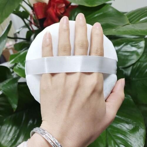 2 Pcs/Set 10.5cm Large Makeup Sponges Puff Smooth Cosmetic Puffs Soft Flocking Powder Puff Facial Flawless Foundation Tool