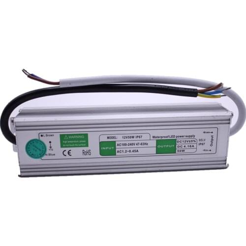 LED Transformer Power Supply Adapter DC12V/24V 10W/20W/30W/36W/50W/250W Waterproof ip67 LED Driver Transformer for strip light