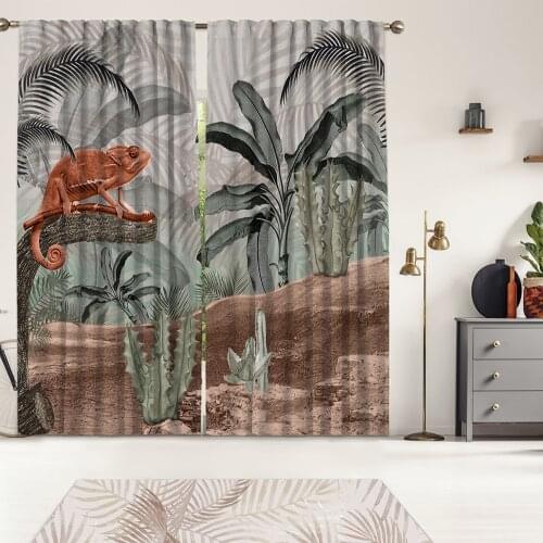 Tropical Series 2,Window Curtain 2 panels set,Blackout,Room darkering,Custom size