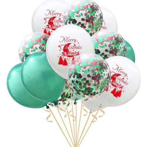 12Inch Merry Christmas Themed Party Latex Balloons Birthday Party Decorations Kids Adult Ballo Wedding Decoration Festival Decor