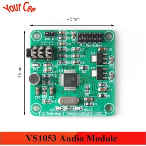 VS1053 Audio Module MP3 Player Module Development Board DC 5V onboard Recording SPI OGG Encoding Recording Control Signal Filter
