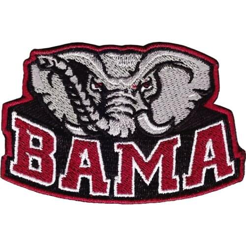 University of Alabama Big Al Mascot embroidery patch logo 10pcs/lot good quality hot cut Iron on