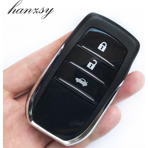 10Pcs 3 Buttons For TOYOTA FORTUNER HIGHLANDER PRADO CROWN CAMRY RAV4 Replacement Car Remote Key Case shell Fob Cover