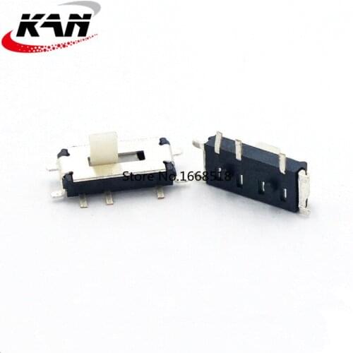 100pcs MST-12C01-07 vertical patch small toggle switch 7 pins 2 grade mini power switchs