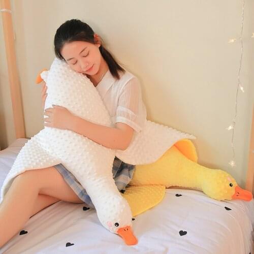 100cm Comfortable Duck Pillow Giant Soft Toy Cushion Cartoon Duck High Quality Fabric Pillow Home Decoration birthday Gifts Pink