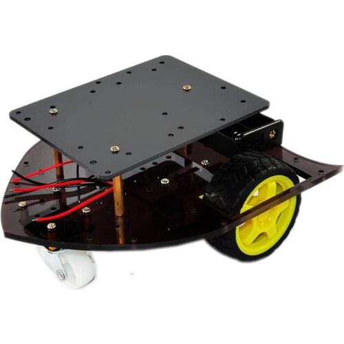 2wd Smart Spit Car Chassis For Arduino DIY Robot Acrylic Spit Two TT motor Drive Vehicle Intelligent Robot Chassis RC Toy