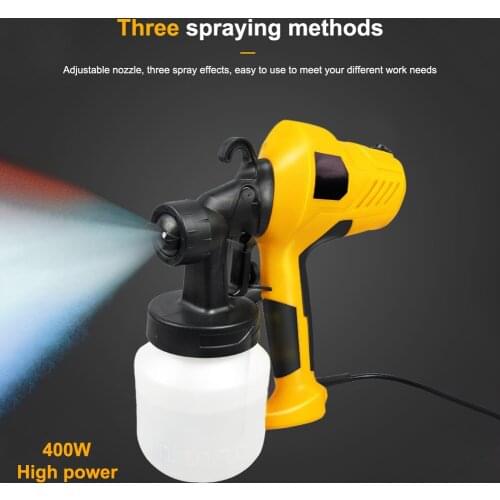 400W Electric Paint Spray Gun Household Sprayer Convenience Spray Paint Four Nozzles Regulation High Power Sprayer 800ML