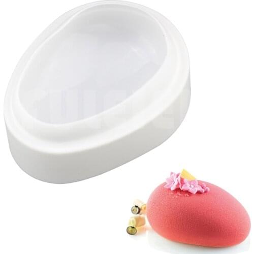 600ML Oval Shaped Silicone cake mold, 3d Mousse bread candy chocolate mould ,kitchen cake mold pastry baking tools