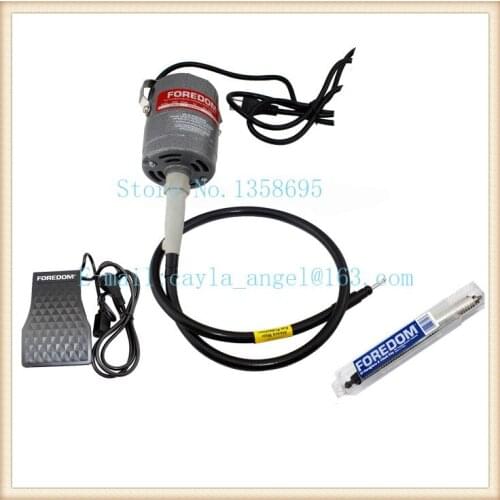 Diy dental Flexshaft Handpiece Foot pedal High Speed Flexible shaft Machine jewelry rotary motor gold carving motor