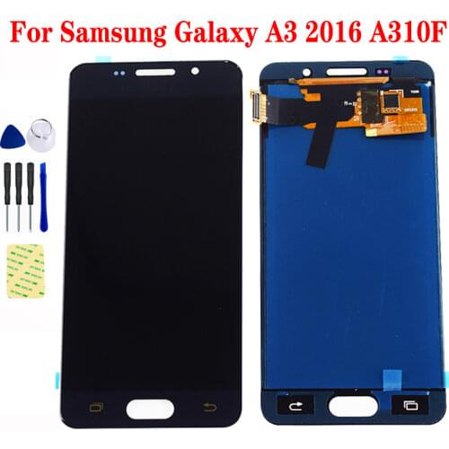 For Samsung Galaxy A3 2016 LCD Touch A310 SM- A310F LCD Screen A310M A310Y Display Screen Touch Screen Digitizer Assembly