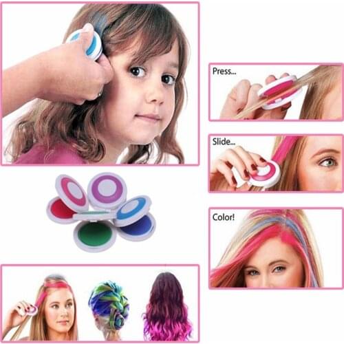 Hot 4 colors Hair Color Hair Chalk Powder European Temporary Pastel Hair Dye Color Paint Beauty Soft Pastels Salon