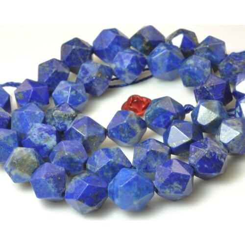 ICNWAY Gemstone Making Jewelry Lapis Lazuli Natural Loose Beads DIY Bracelet Necklace Earring 15inch