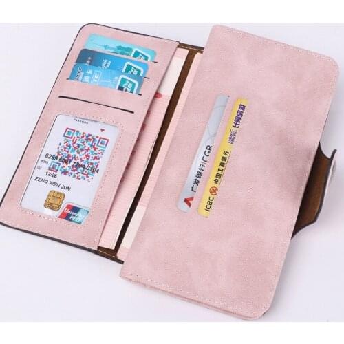 New Women PU Leather Wallets Brand Designer Fashion Long Wallet Female Card Holder Lady Coin Purse Money Organizer Storage Bag