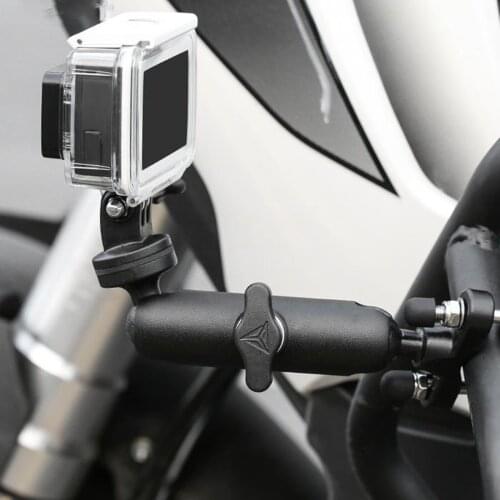 Bike Camera Handlebar/Mirror Mount 1/4 Clamp Bracket Stand for GoPro 9/8/7/6/5/4/3+ for , for Xiaomi Yi 4K cameras
