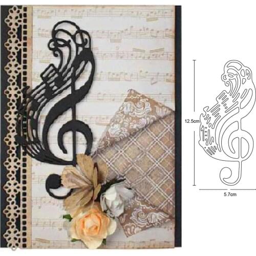 Sheet Music Musical Note Metal Cutting Dies Stencil Scrapbooking Photo Album Card Paper Embossing Craft DIY 2020 New