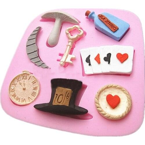 Magician Props Silicone Cake Mold Bakeware Mould for Chocolate Jello DIY Fondant Cake Decorating Tools Christmas Molds