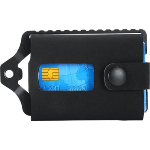 Multifunction Male PU Leather Metal Wallet Credit Card Holder ID Bank Card Case Men Outdoor Travel Card Wallets Bottle Opener