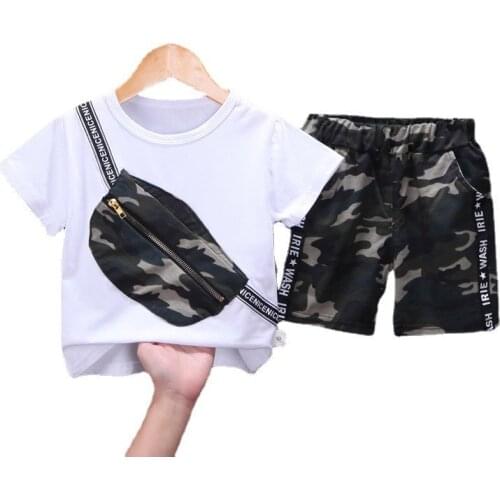 New Summer Fashion Baby Boys Clothes Suit Children Girls Sports T-Shirt Shorts 2Pcs/Sets Toddler Casual Outfits Kids Tracksuits
