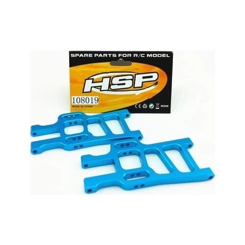 1 Pair HSP 108019 1/10 Upgrade Parts Aluminum Front Lower Suspension Arm 08005 For Monster Truck TYRANNOSAURUS
