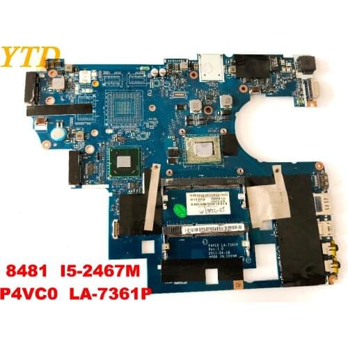 Original for ACER 8481 laptop motherboard I5-2467M P4VC0 LA-7361P tested good free shipping