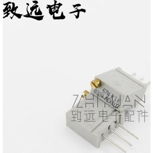 Original new 100% 67WR1K 102 multi turn fine tuning potentiometer precision adjustable resistance (SWITCH)