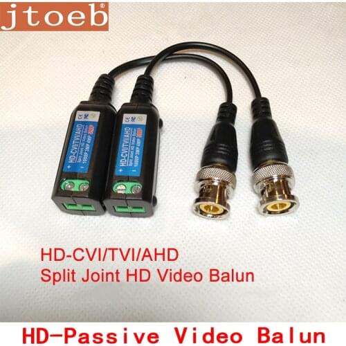 Jtoeb 5mp HD-CVI/TVI/AHD Passive Video Balun support dahua HDCVI camera transmission by UTP CAT5E/6 cable MAX 400m
