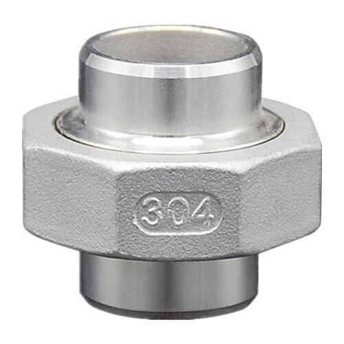 DN6 - DN50 Welding Union 304 Stainless Steel Water Casting Pipe Fitting Joint Coupling Connector