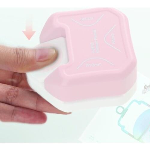 Corner Punch for Photo Card Paper Corner 3-Way R4 R7 R10 Small Rounded Cutting Tools Cute and Portable Multi-Angle