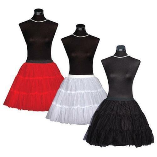 Simple Design Short Petticoat 50s Vintage Slip Rockabilly 26" Net Underskirt Wedding