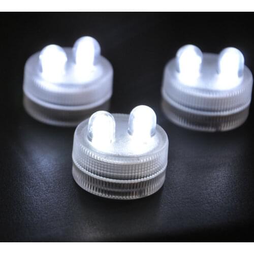 10pcs/lot Waterproof Underwater Battery Powered Submersible LED Tea Lights Candle for Wedding Party FREE SHIPPING