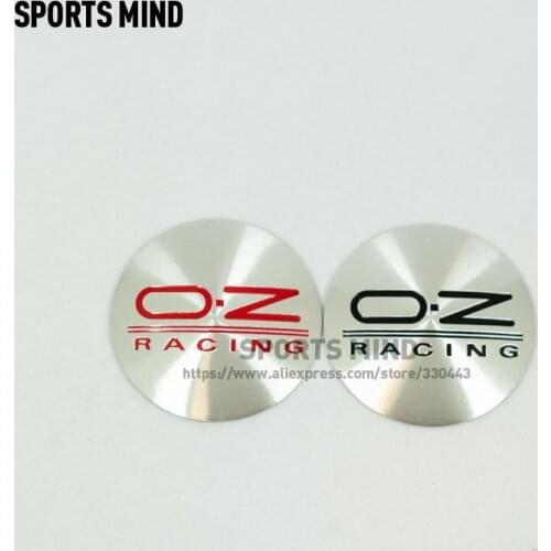 4PCS/lot 50MM Car Wheel Center Cap Emblem Sticker For OZ RACKING Car Logo Badge Emblem Decal Sticker