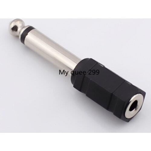 Audio 6.5 to 3.5 6.35 single sound head turn 3.5 hole 6.5 second core with 3.5 female audio converter head