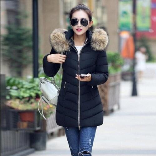 Brand Winter Jacket Women Coat Fur Collar Winter Parka Women Hooded 2019 Plus Size Down Jacket Female Thick Warm Outwear Coats