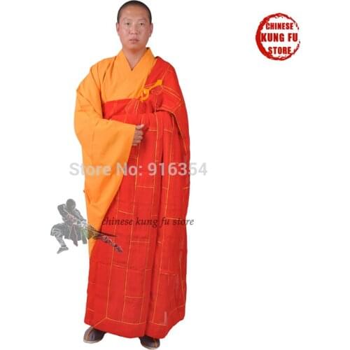 Buddhist Robe Shaolin Monk Kung fu Uniform Meditation Suit Unisex Costumes
