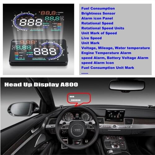 Car HUD Head Up Display For Audi A4 / A4L / S4 / RS4 2009~2014 - Safe Driving Screen Projector Inforamtion Refkecting Windshield
