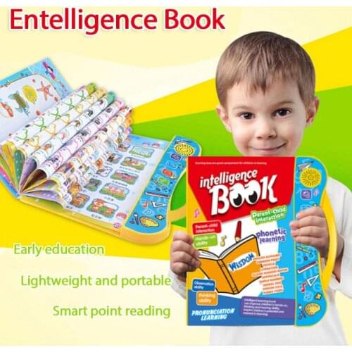 Study English Voice Electronic Book Childrens Early Education Finger Point Reading Smart Toys Baby Language E-books
