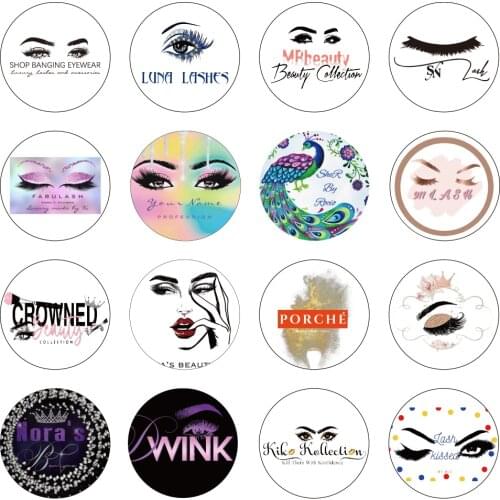 Custom Personalised Stickers, Eyelashes Stickers, Logo, Eyelash Package, Lipgloss