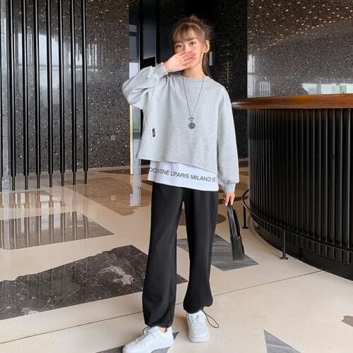 Teenage Girls Outfits Suits 2021 Autumn New Leisure Sport 3 Piece Sets for Kids Autumn Outfit Designer Clothes Children Costumes