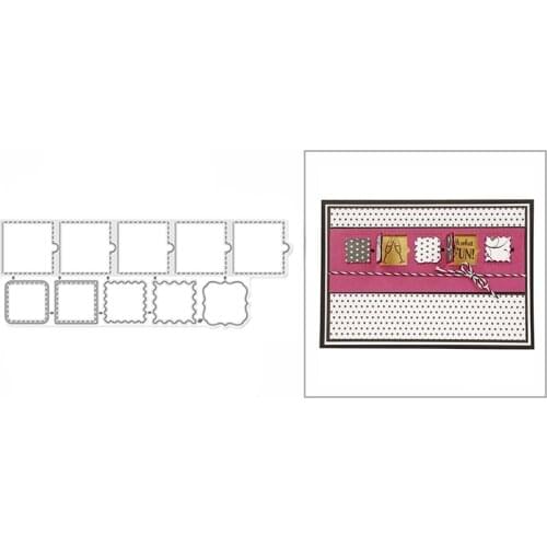 2021 New Windows Tickets Label Metal Cutting Dies for DIY Scrapbooking Decoration and Card Making Paper Craft Embossing No Stamp