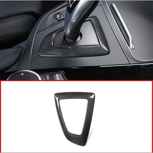 Real Carbon Fiber For BMW F30 F32 F10 X3 F25 X4 F26 X5 F15 X6 F16 F48 F47 F34 F20 Car Gear Shift Frame Trim
