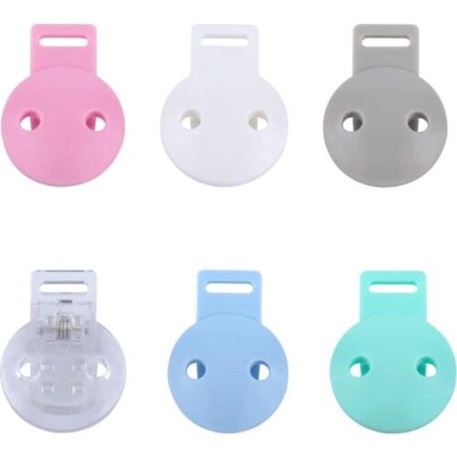 Plastic Pacifier Chain Clip Infants Soother Teether Safety Clasp Baby Dummy Nipple Holder