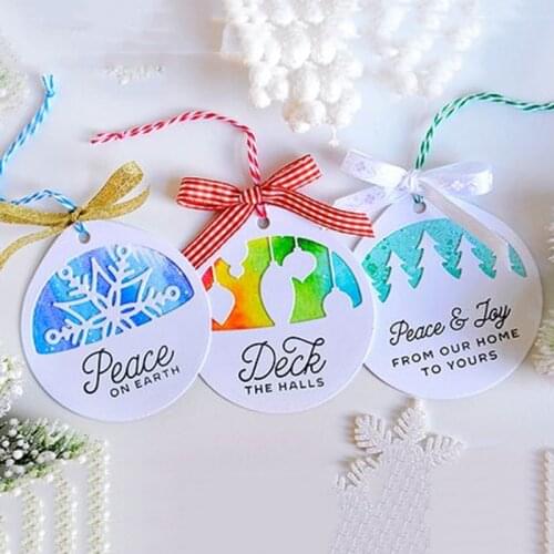 Christmas bell snowball Bookmark Metal Cutting Dies Stencils for DIY Scrapbooking/photo album Decorative Embossing DIY Paper
