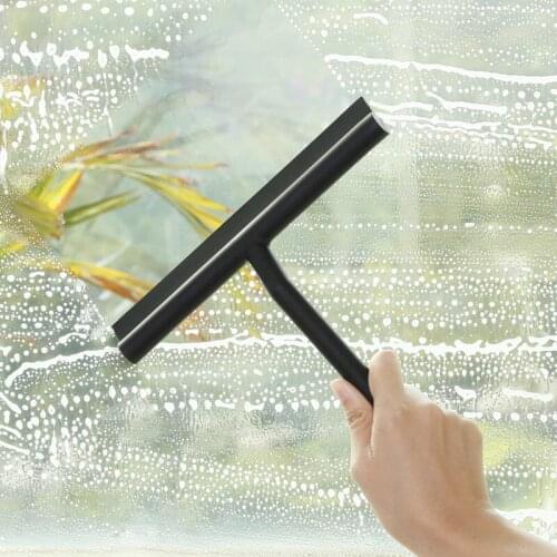 Bathroom Shower Squeegee Silicone Window Wiper Scraper Cleaner with Hook Window Glass Mirror Wiper Cleaner Car Glass Cleaning