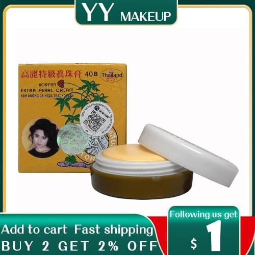 Thailand 100% original ginseng pearl cream face skin whitening repairing moisturing and nourishing face cream 5g/pcs