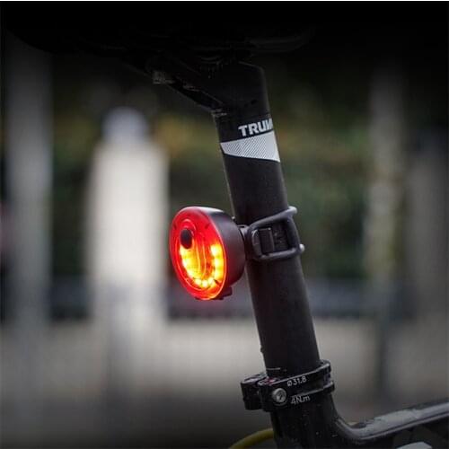 USB Charging Bike Tail Light Smart Brake Sensor Taillight 5Flashing Models Cycling Rear Lamp Waterproof Bicycle Rear Accessories