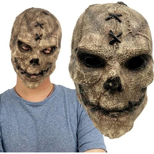 Horror Skull Mask Scary Skeleton Killer Latex Masks Halloween Cosplay Party Costume Props Devil Latex Skeleton Face Masques